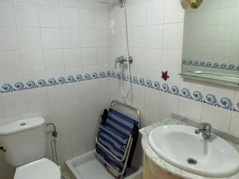 Bathroom of Flat for rent in Mazarrón  with Air Conditioner, Swimming Pool and Furnished