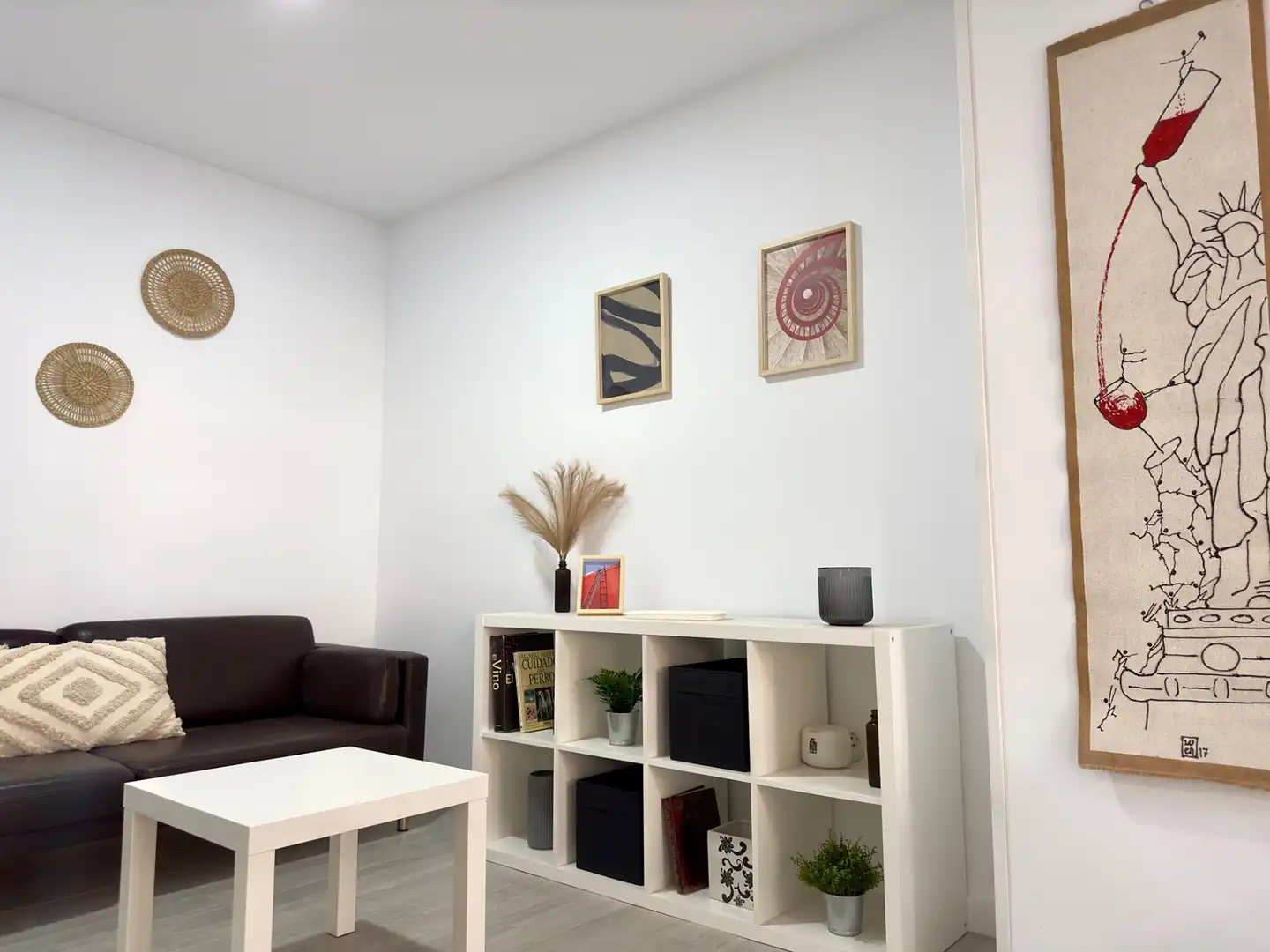 Sala de estar de Apartamento en venta en Málaga con Aire acondicionado, Parquet y Amueblado