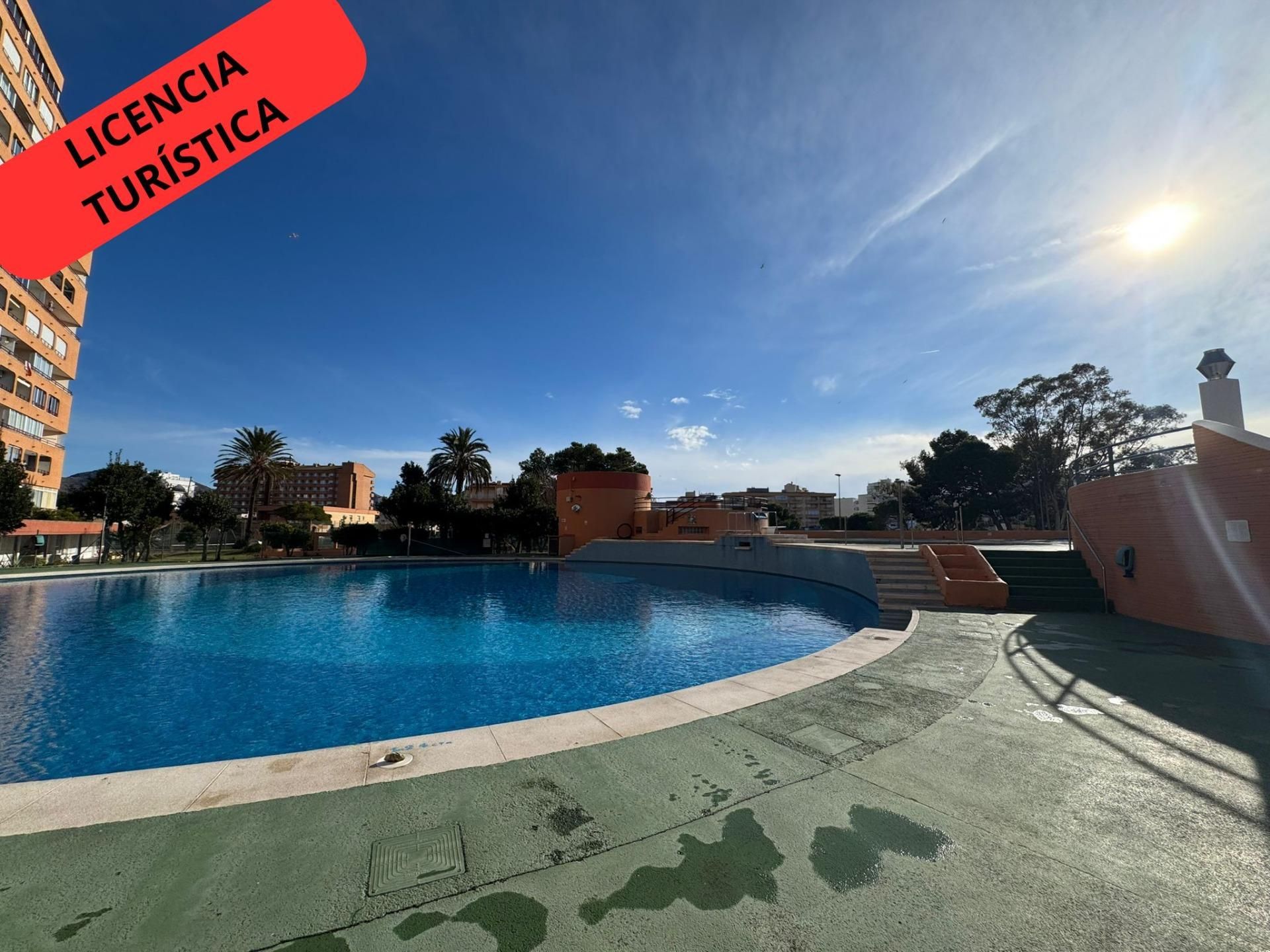 Swimming pool of Flat for sale in Roses  with Air Conditioner, Private garden and Terrace