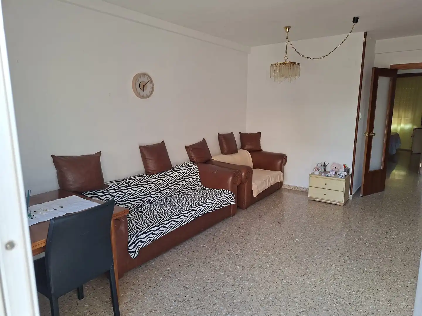Sala d'estar de Pis en venda en Caspe amb Calefacció, Moblat i Forn