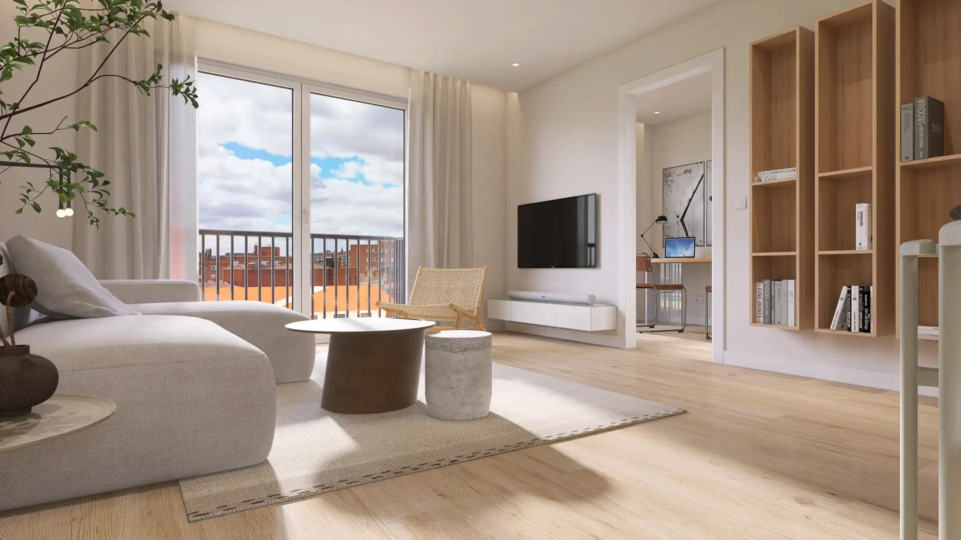 Sala de estar de Ático en venta en Salamanca Capital con Calefacción, Parquet y Terraza