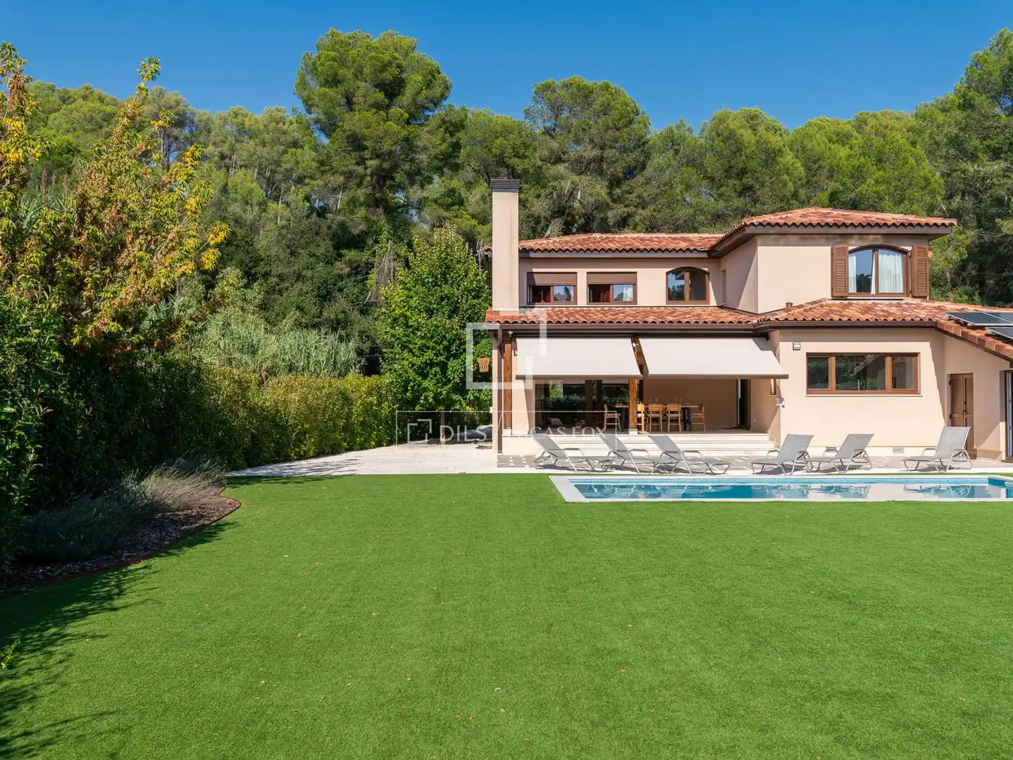 Garden of Houses for sale in Sant Cugat del Vallès  with Air Conditioner, Heating and Private garden
