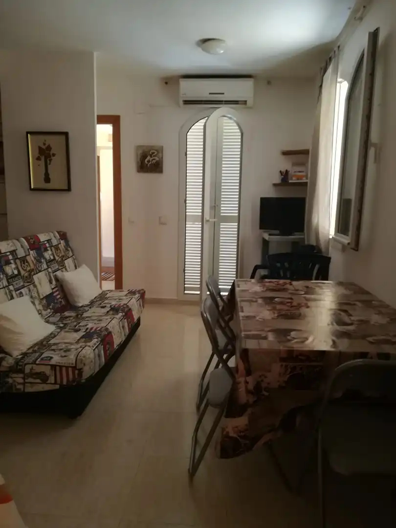 Sala d'estar de Apartament en venda en Mont-roig del Camp amb Aire condicionat, Moblat i Forn