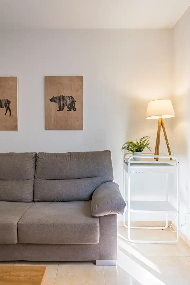 Sala d'estar de Apartament en venda en Murcia amb Aire condicionat i Moblat
