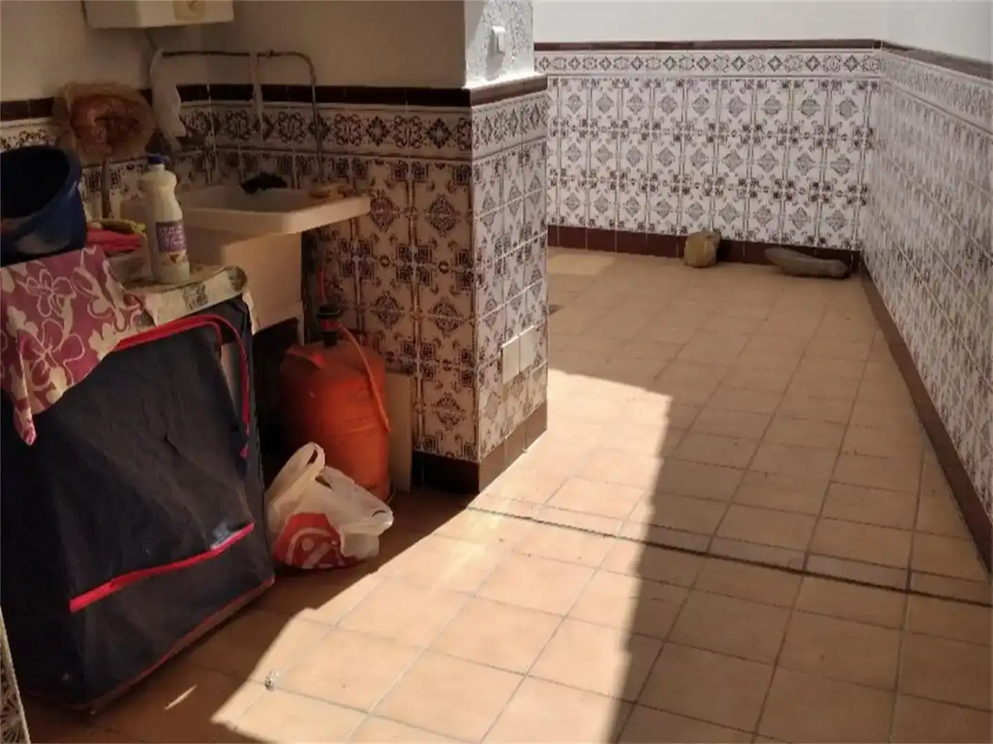 Cuina de Casa adosada en venda en Siruela amb Moblat