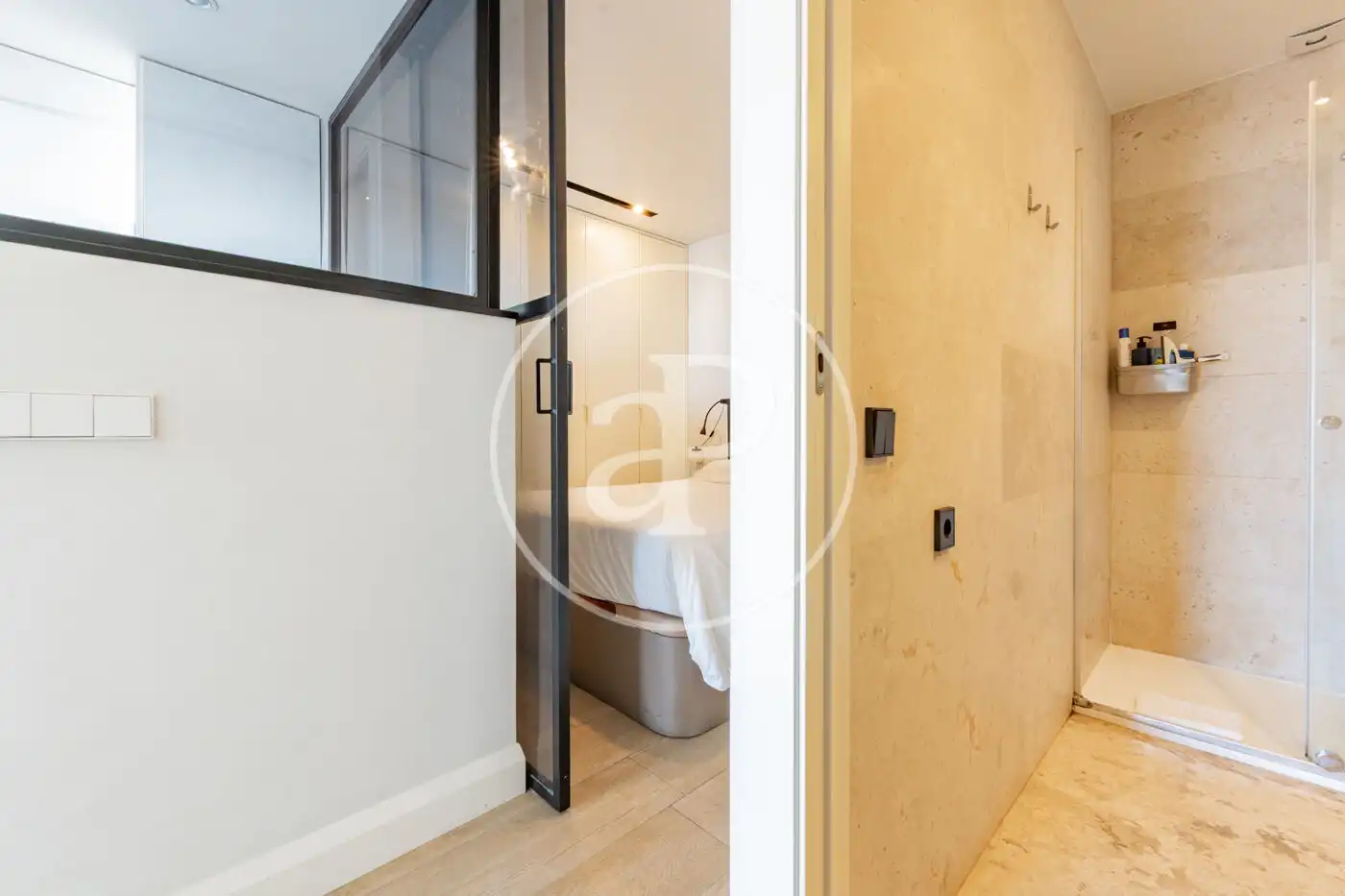 Badezimmer von Wohnung zur Miete in Madrid mit Klimaanlage, Heizung und Möbliert