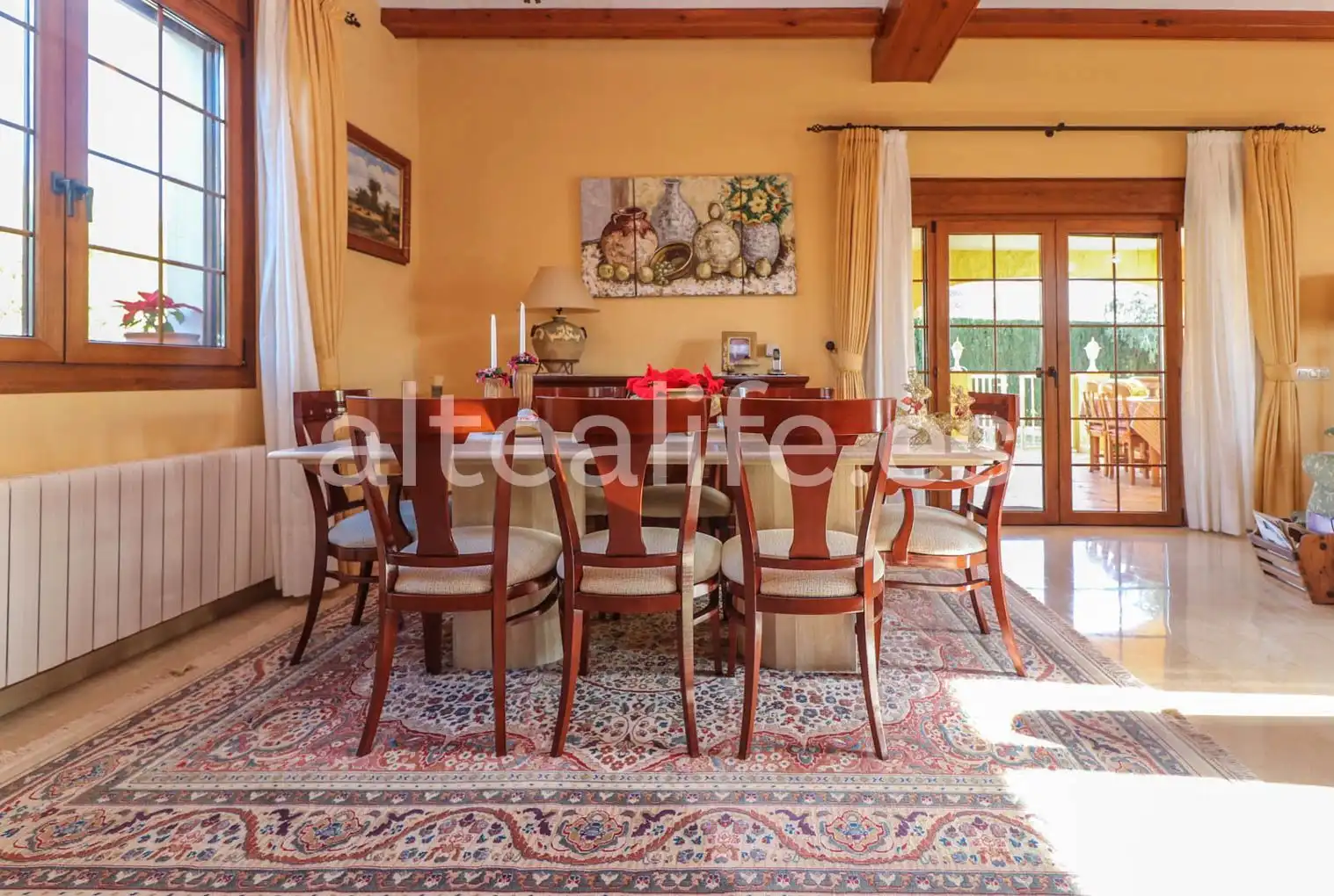 Comedor de Casa o chalet en venta en La Nucia con Aire acondicionado, Calefacción y Jardín privado