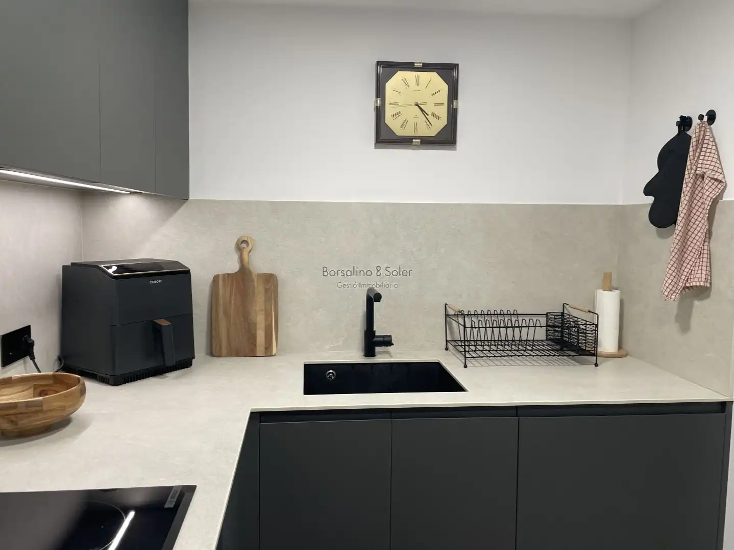 Kitchen of Flat for sale in Granollers  with Air Conditioner and Balcony