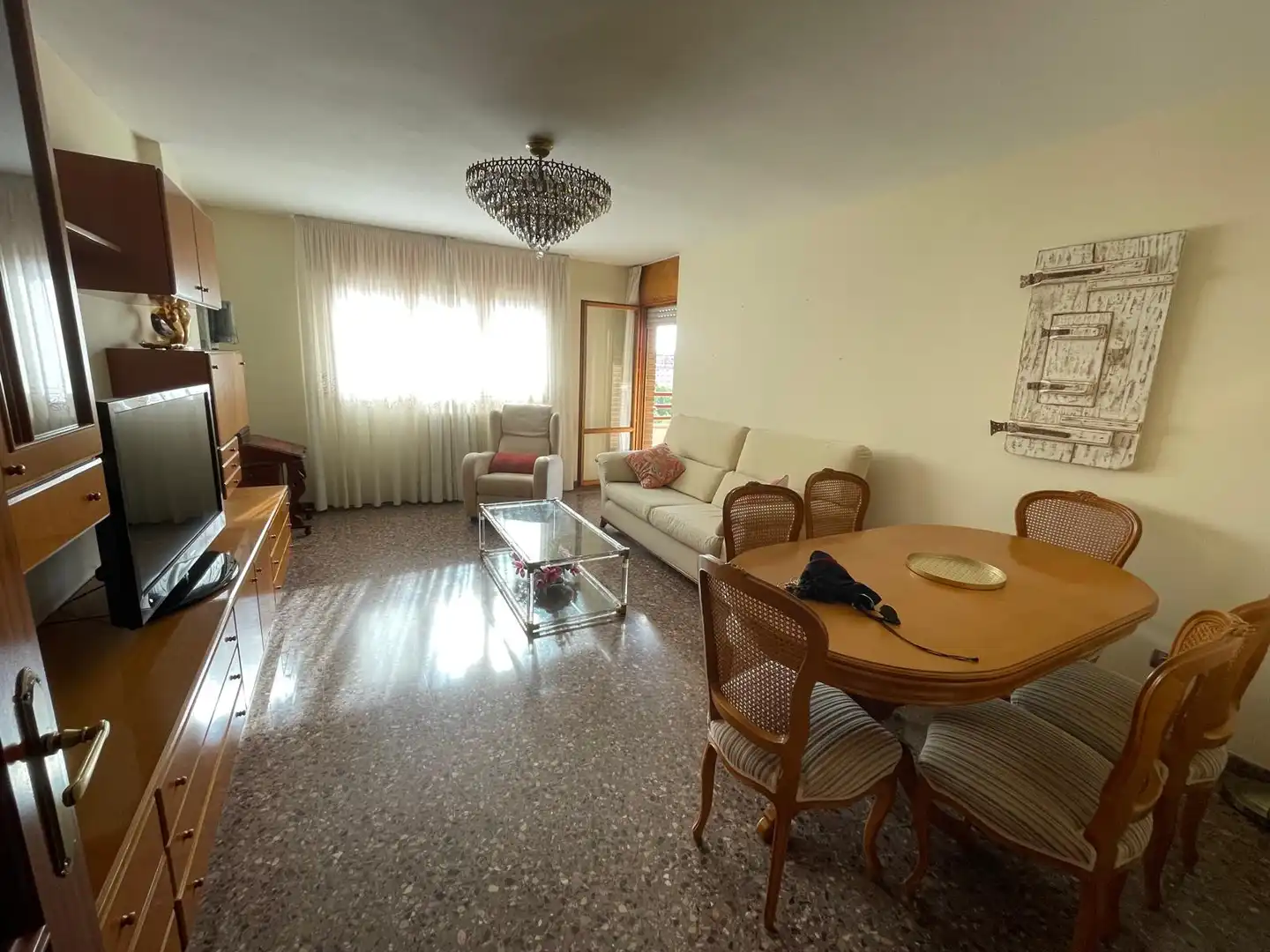 Sala de estar de Piso de alquiler en Zaragoza con Aire acondicionado, Calefacción y Terraza