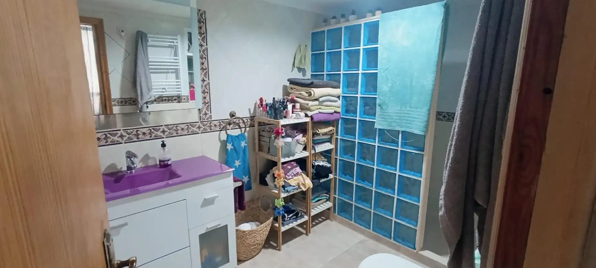 Baño de Casa o chalet en venta en Algueña con Jardín privado, Terraza y Trastero