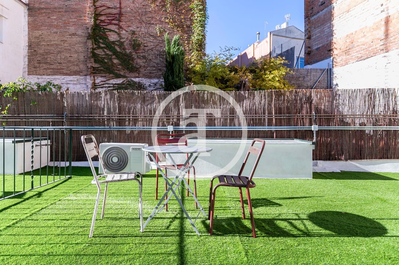 Terrace of Flat for rent in  Barcelona Capital  with Air Conditioner, Heating and Furnished