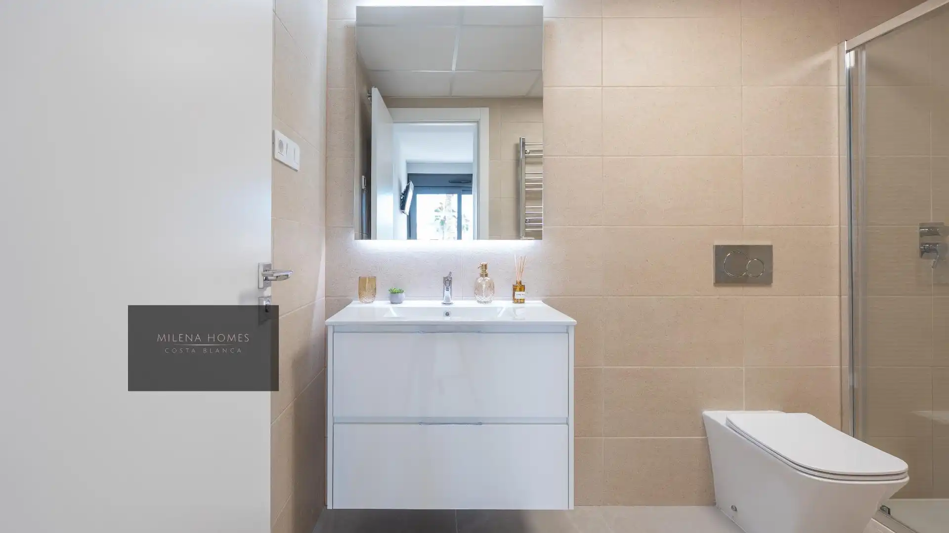 Bany de Apartament en venda en Orihuela amb Aire condicionat, Calefacció i Jardí privat