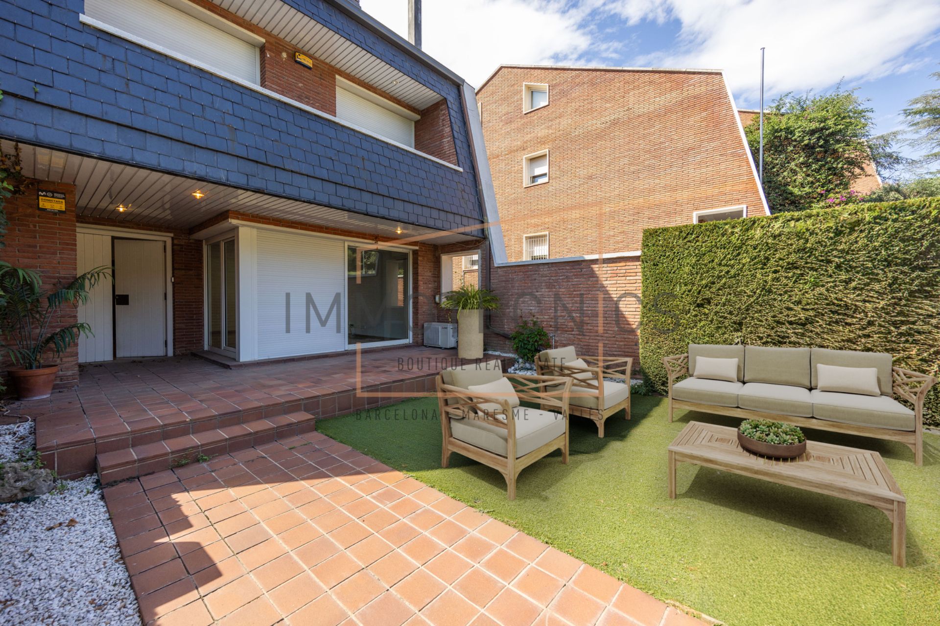Terrace of Single-family semi-detached for sale in L'Ametlla del Vallès  with Air Conditioner, Heating and Private garden