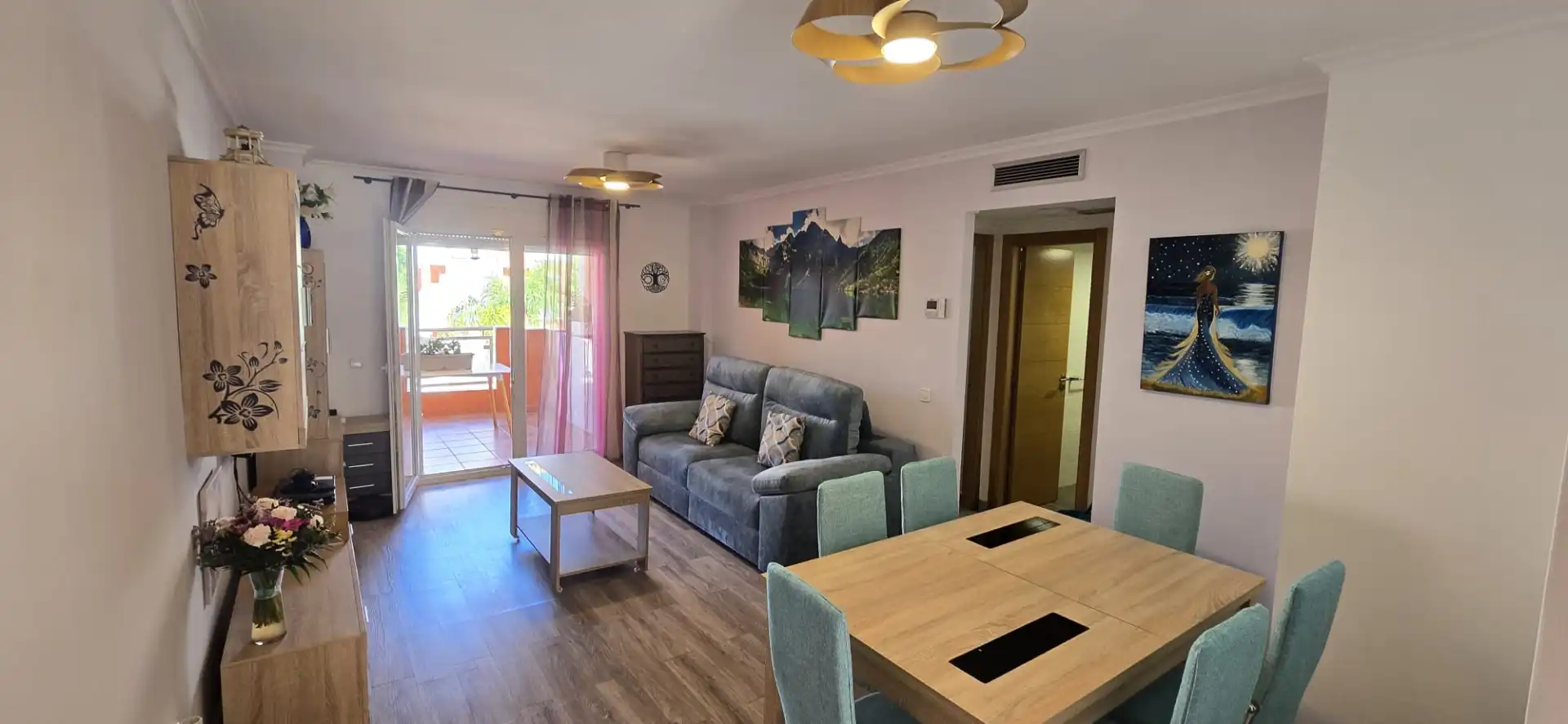 Sala de estar de Apartamento en venta en Dénia con Aire acondicionado, Calefacción y Terraza