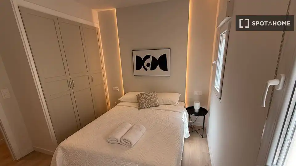 Habitación de Piso de alquiler en Madrid con Aire acondicionado, Calefacción y Amueblado