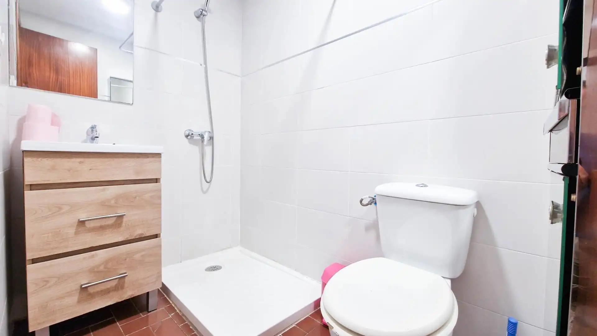Badezimmer von Wohnung zur Miete in Badajoz mit Privatgarten, Möbliert und Balkon