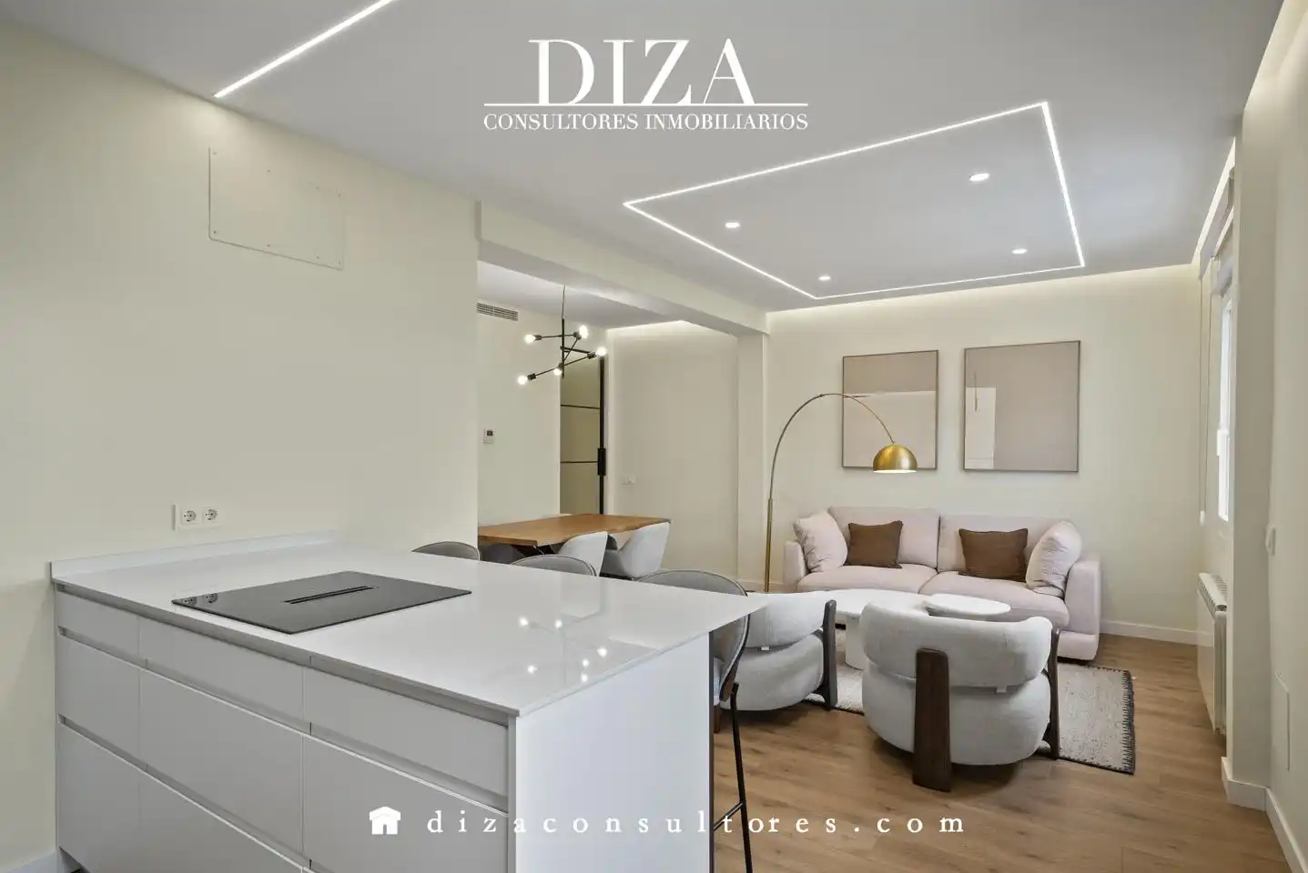 Wohnzimmer von Wohnung zum Verkauf in Madrid mit Klimaanlage, Heizung und Abstellraum