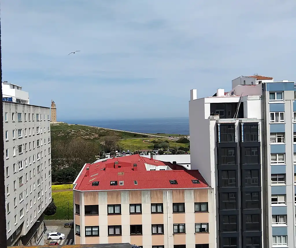 Exterior view of Duplexes for sale in A Coruña Capital   with Heating, Parquet flooring and Terrace