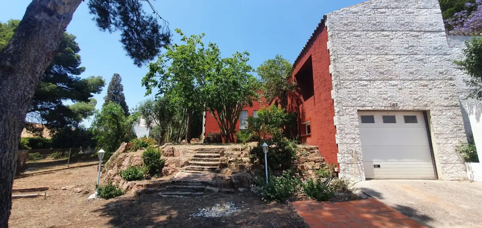 Vista exterior de Casa o xalet de lloguer en Puçol amb Calefacció, Jardí privat i Terrassa