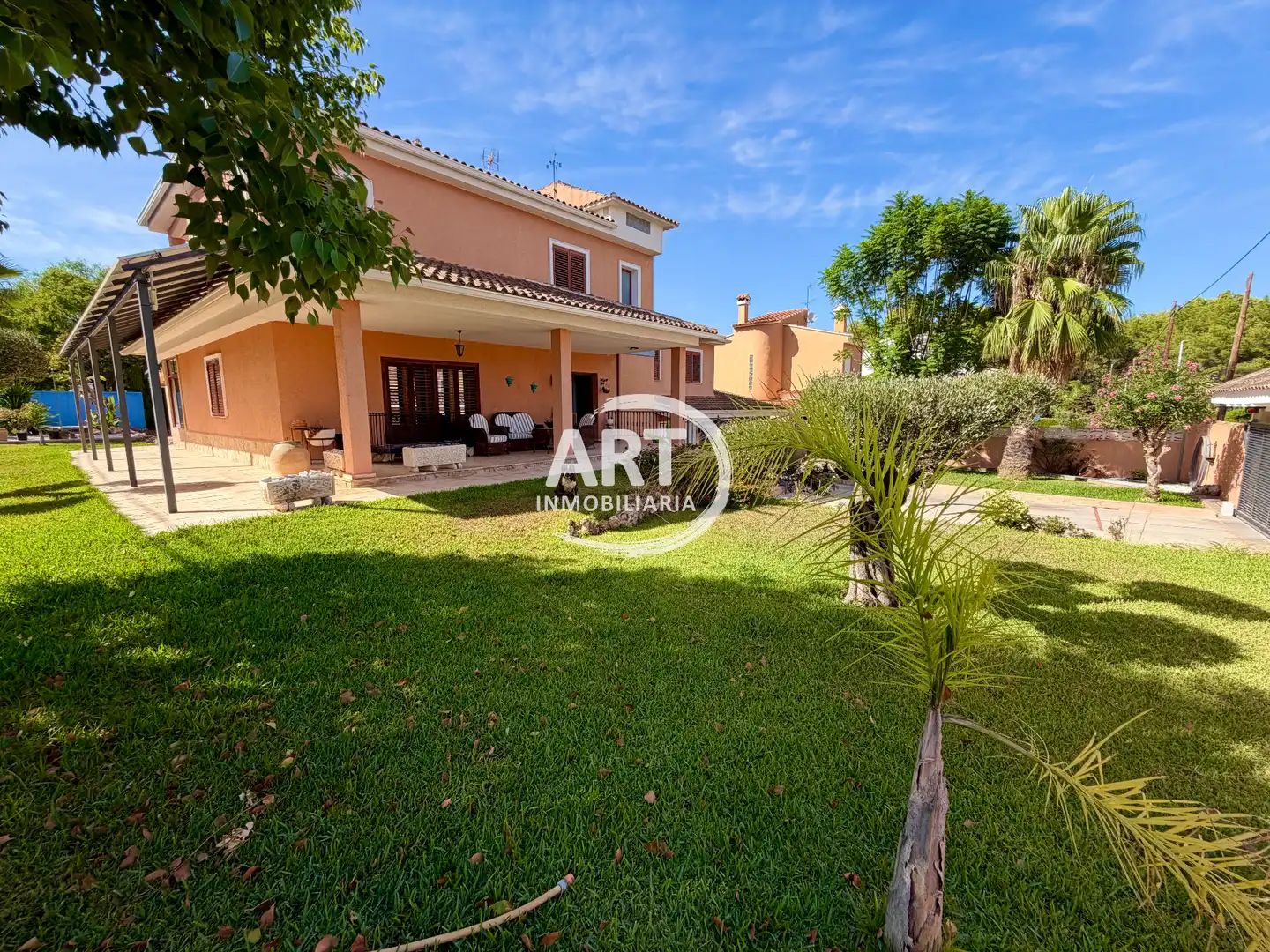 Garden of Houses for sale in Riba-roja de Túria  with Air Conditioner, Heating and Private garden