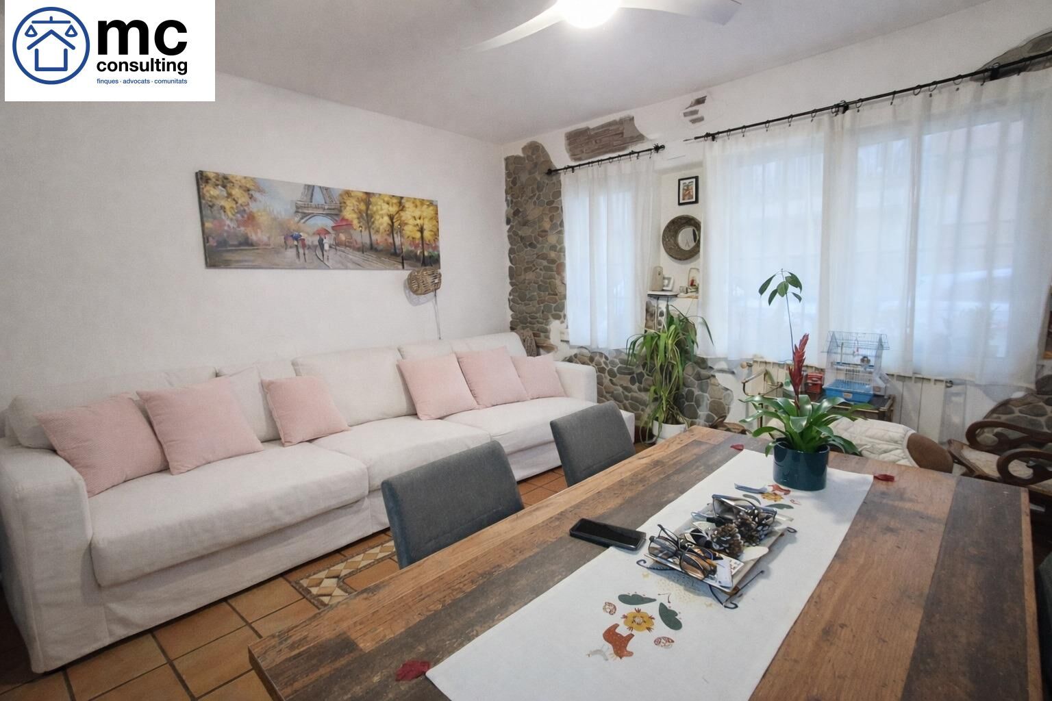 Sala de estar de Piso en venta en Granollers con Calefacción