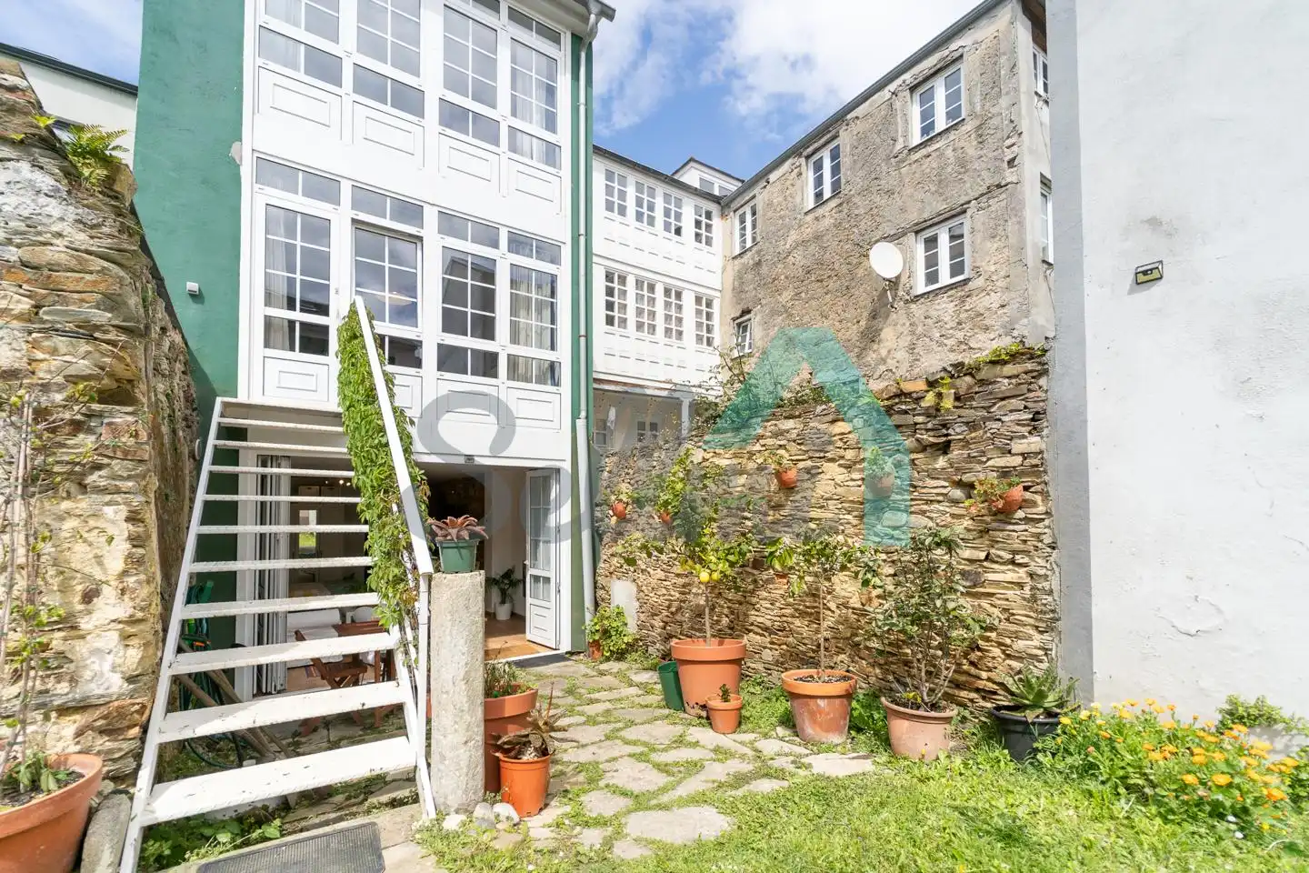 Exterior view of Single-family semi-detached for sale in Ribadeo  with Heating, Private garden and Terrace