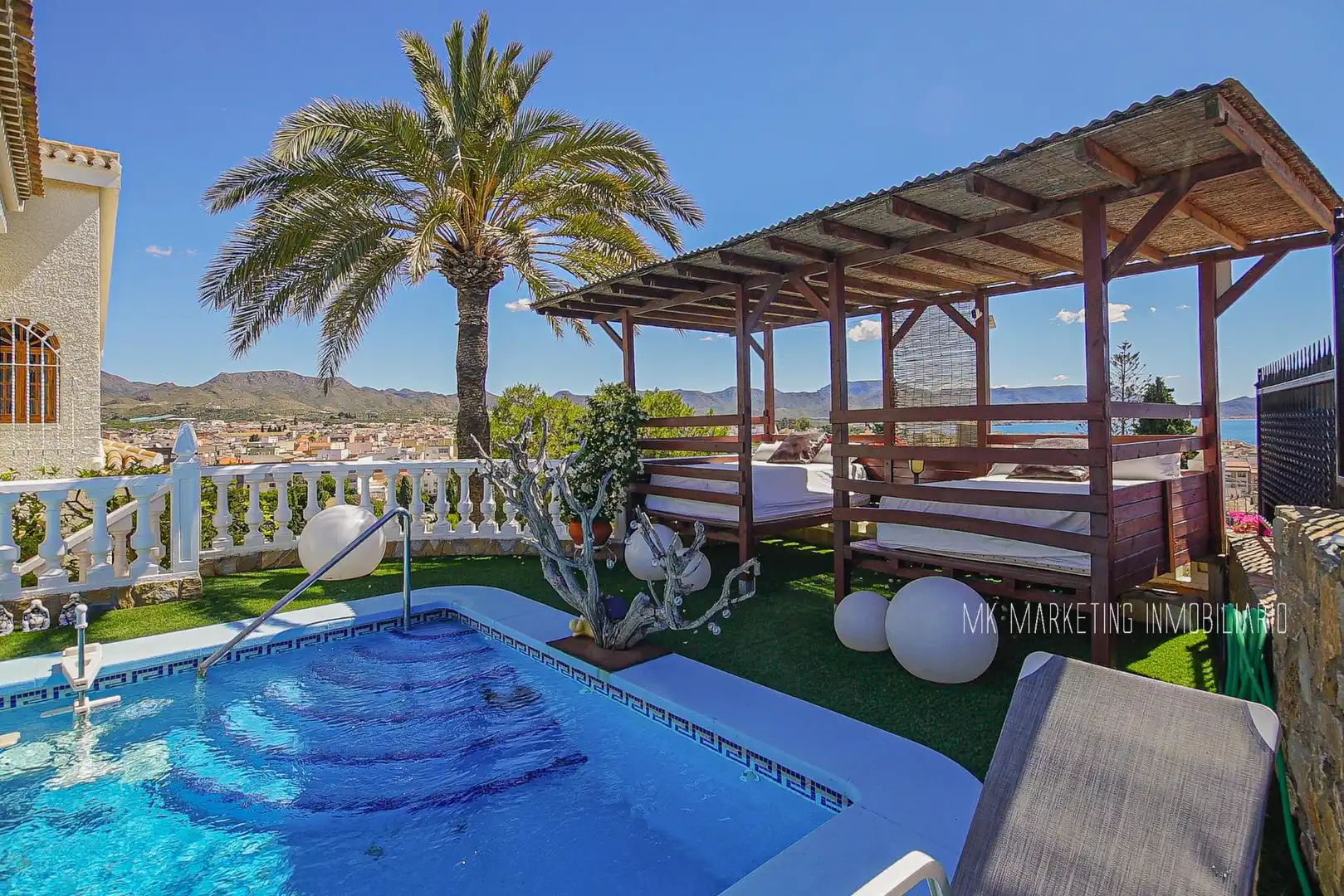 Terraza de Casa o chalet en venta en Mazarrón con Calefacción, Jardín privado y Terraza