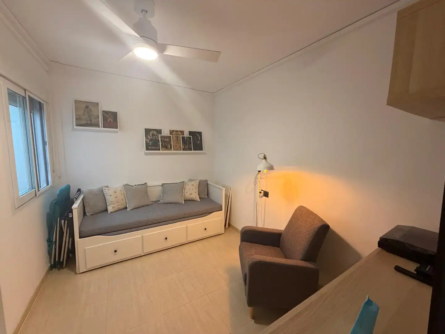 Wohnzimmer von Wohnung zur Miete in Moncofa mit Klimaanlage, Möbliert und Ofen