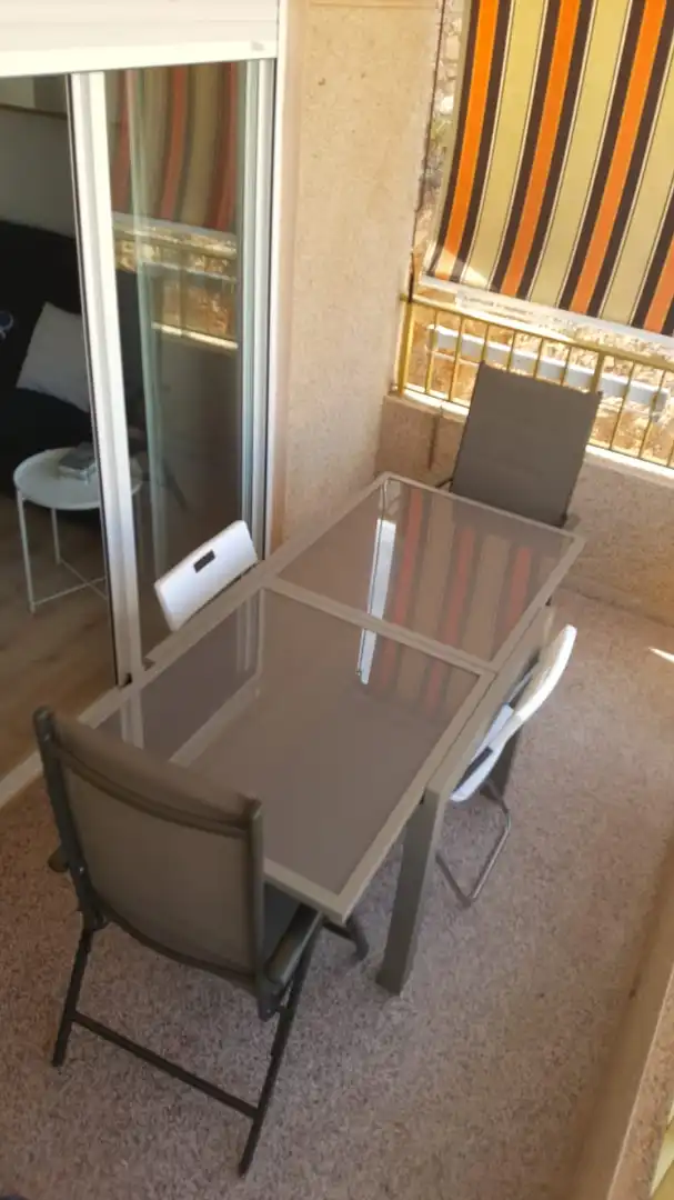 Terrasse von Wohnung zum Verkauf in Santa Pola mit Parkett, Terrasse und Möbliert