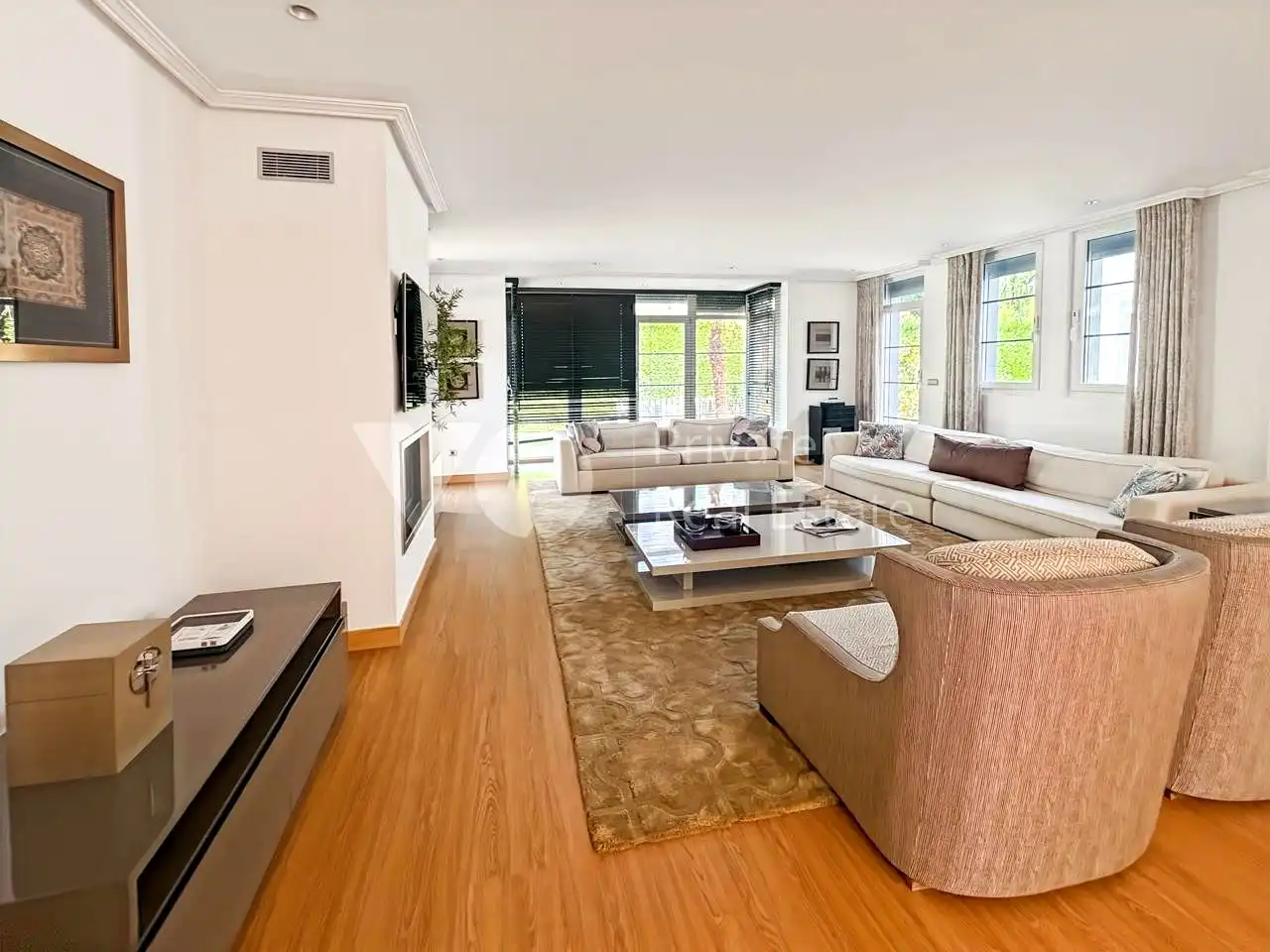 Sala d'estar de Casa o xalet de lloguer en Boadilla del Monte amb Aire condicionat, Calefacció i Jardí privat
