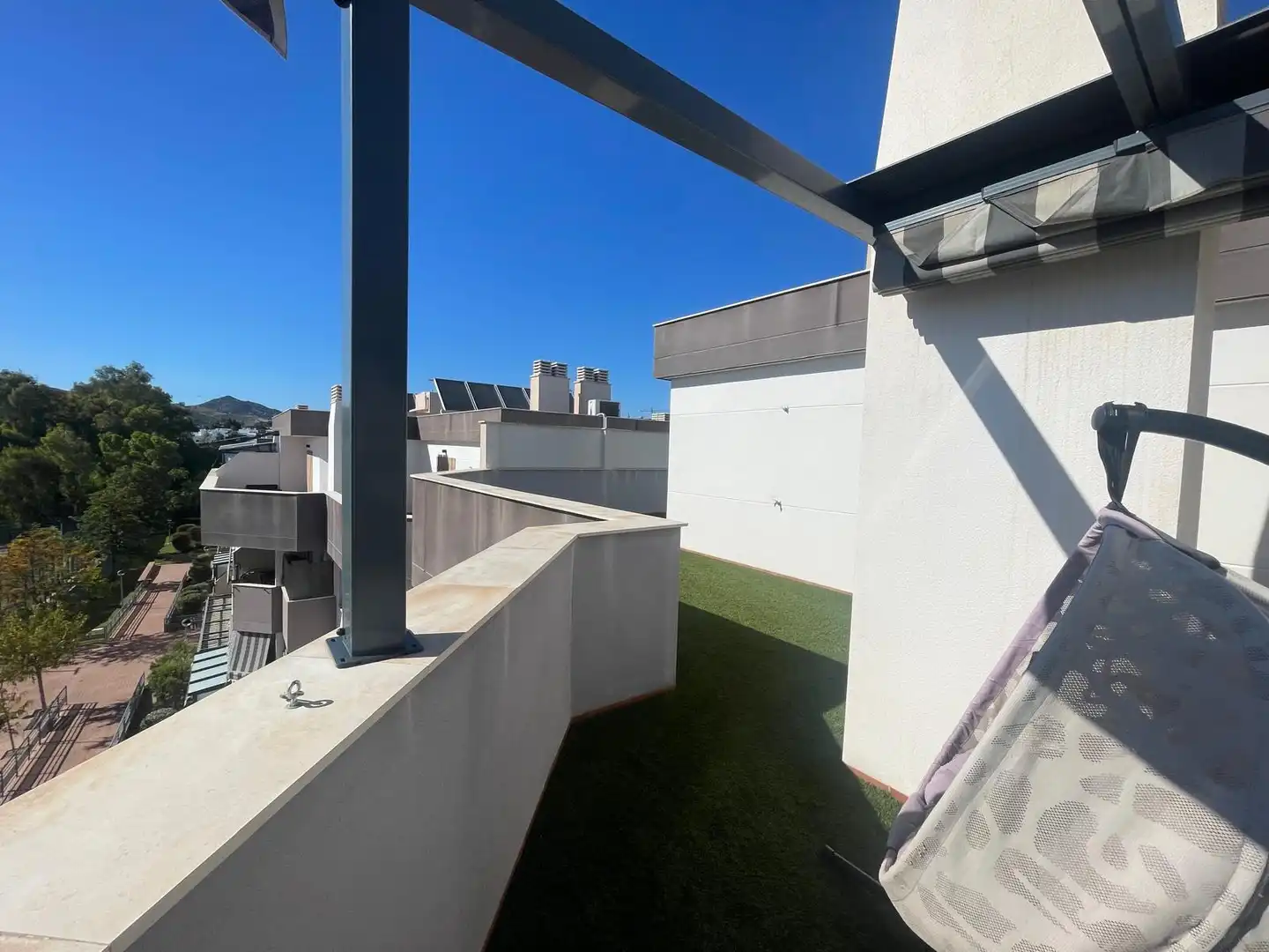 Terrassa de Àtic de lloguer en Málaga amb Aire condicionat, Jardí privat i Terrassa