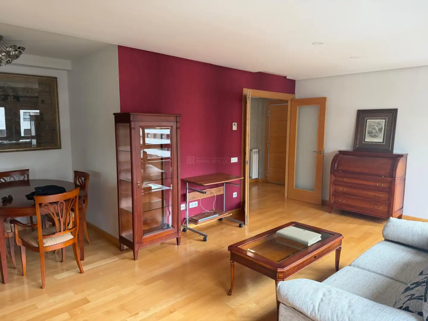 Sala de estar de Piso en venta en  Logroño con Calefacción, Parquet y Terraza