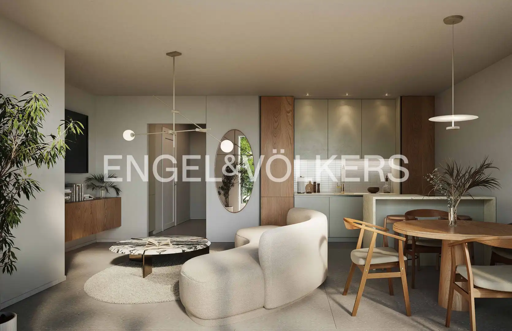 Sala de estar de Apartamento en venta en Sant Cugat del Vallès con Aire acondicionado, Calefacción y Jardín privado