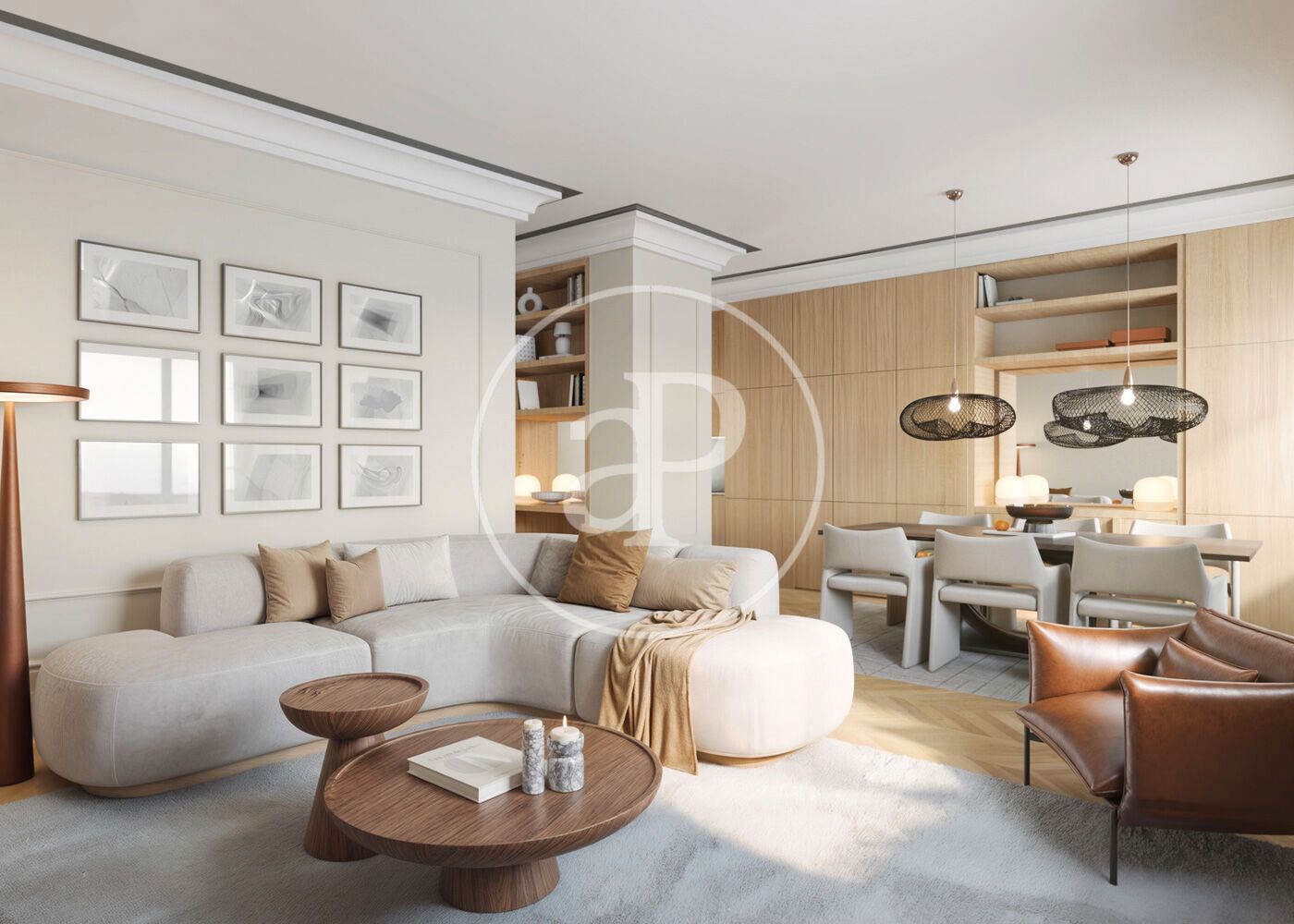 Sala d'estar de Pis en venda en  Barcelona Capital amb Aire condicionat, Calefacció i Balcó