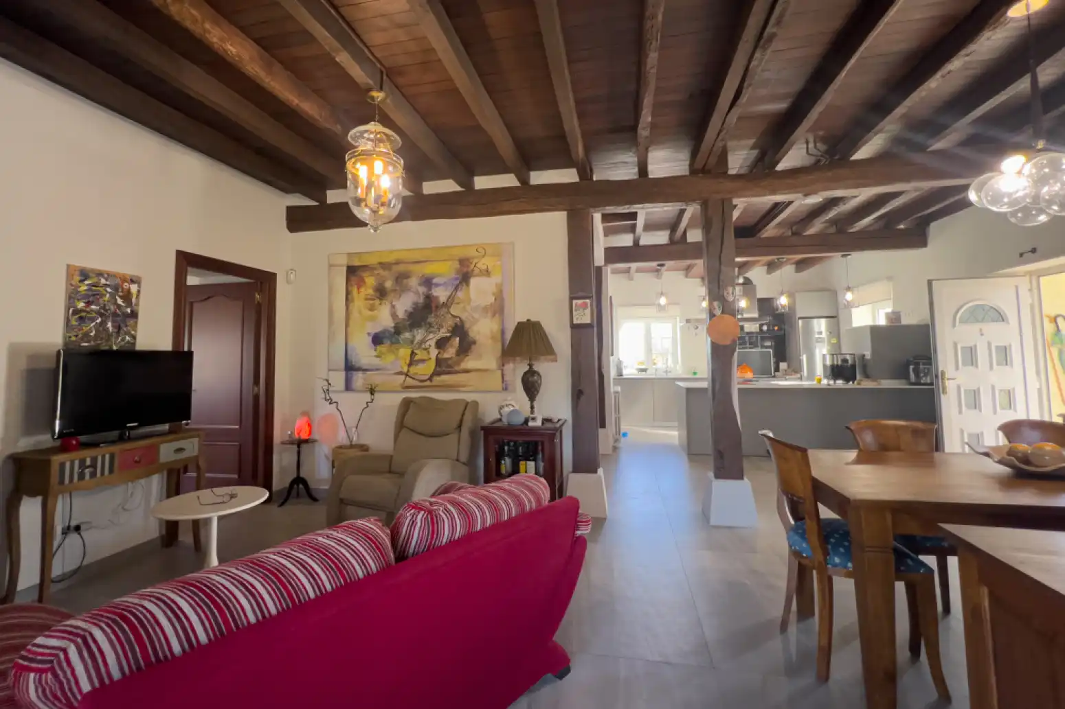 Living room of Houses for sale in Cartes  with Heating, Parquet flooring and Terrace