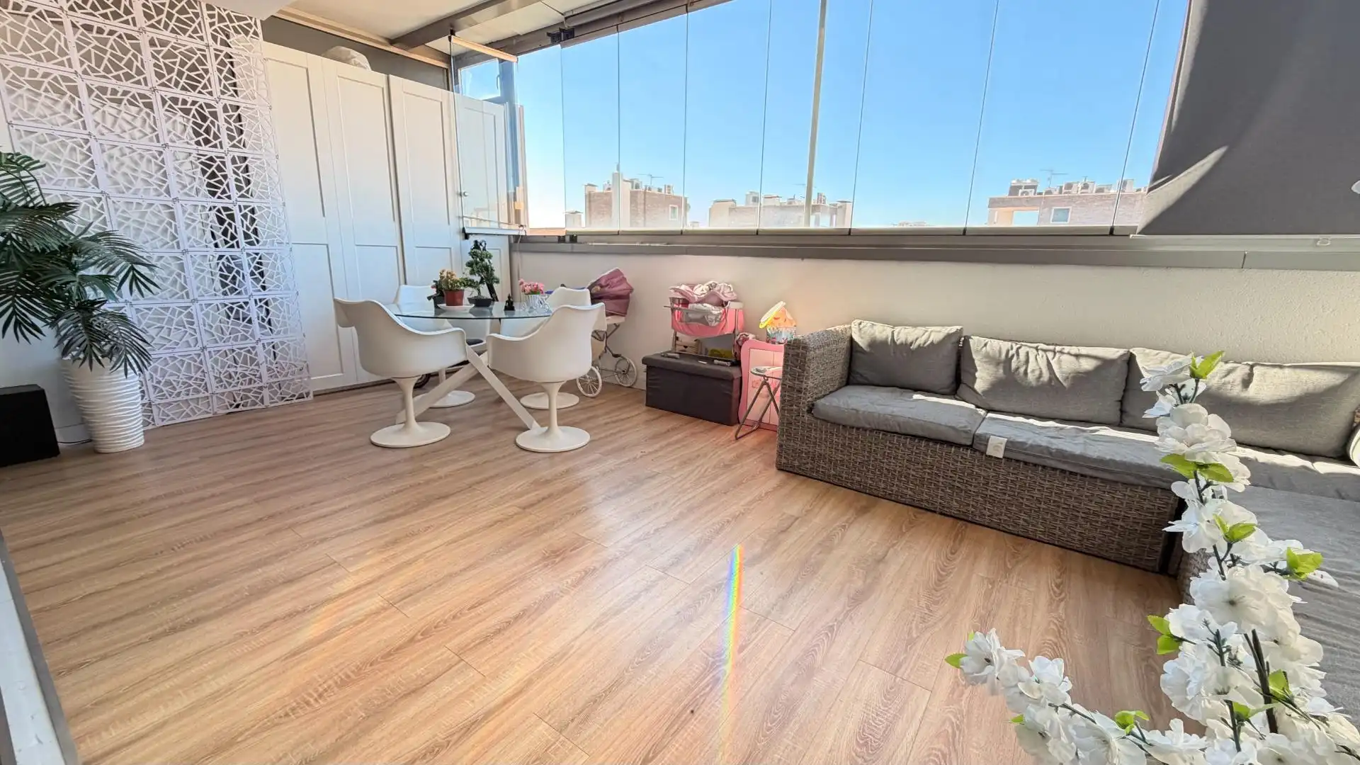 Terrasse von Dachboden zum Verkauf in Elche / Elx mit Heizung, Terrasse und Abstellraum