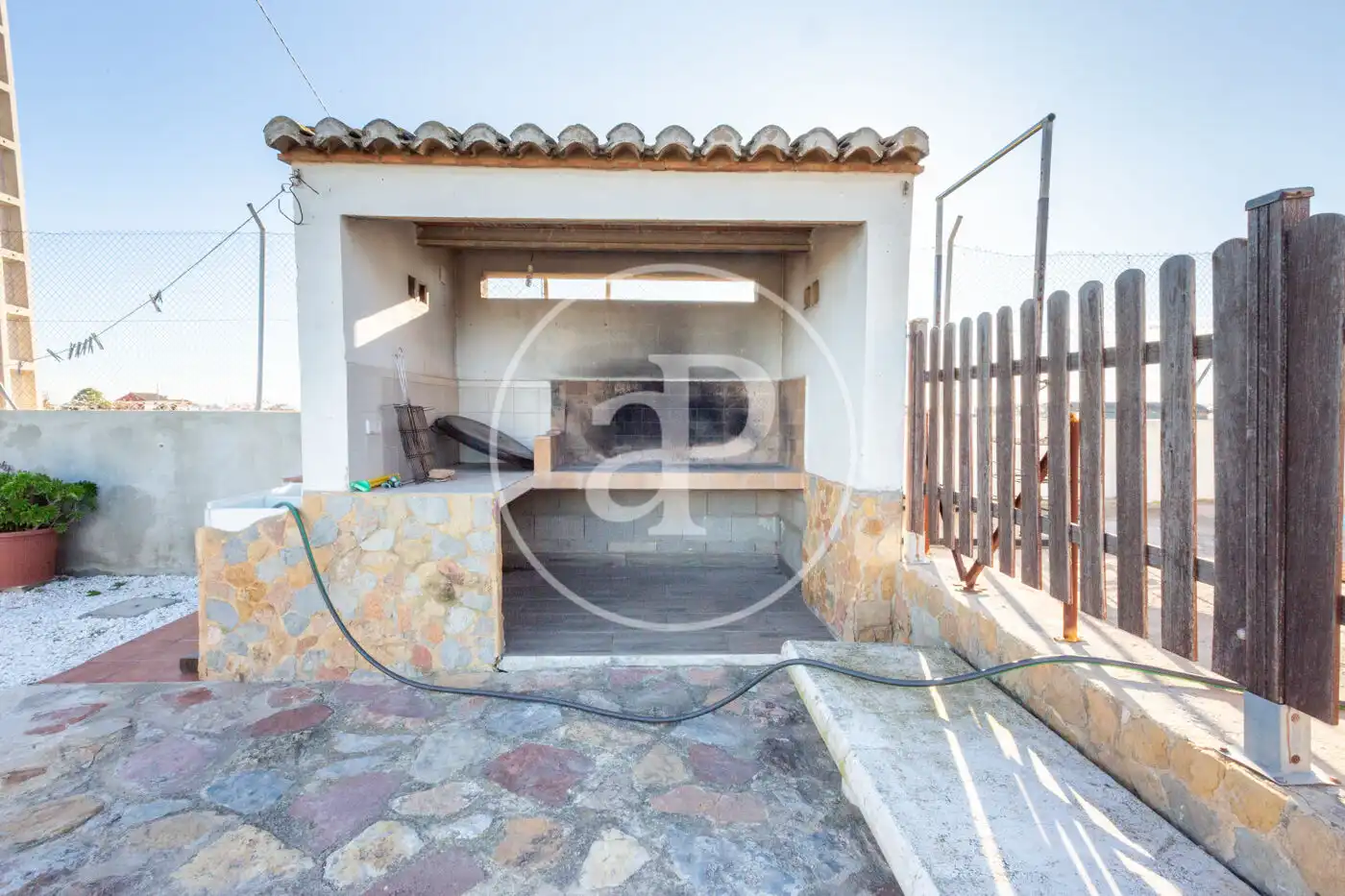Terraza de Casa o chalet en venta en Foios con Aire acondicionado, Calefacción y Jardín privado
