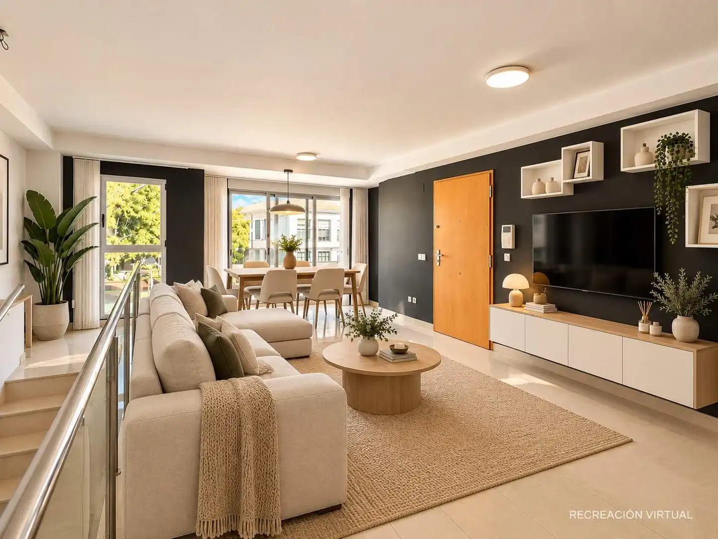 Wohnzimmer von Maisonette zum Verkauf in Gandia mit Klimaanlage