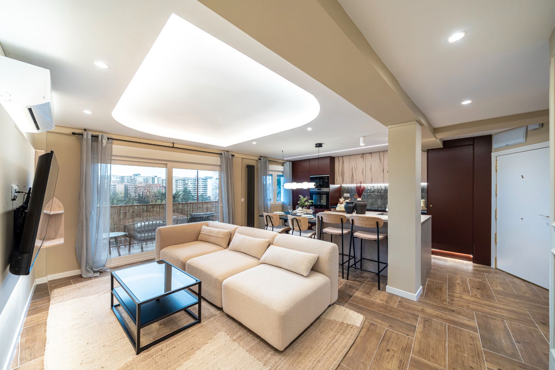 Living room of Flat for sale in  Madrid Capital  with Air Conditioner, Heating and Terrace