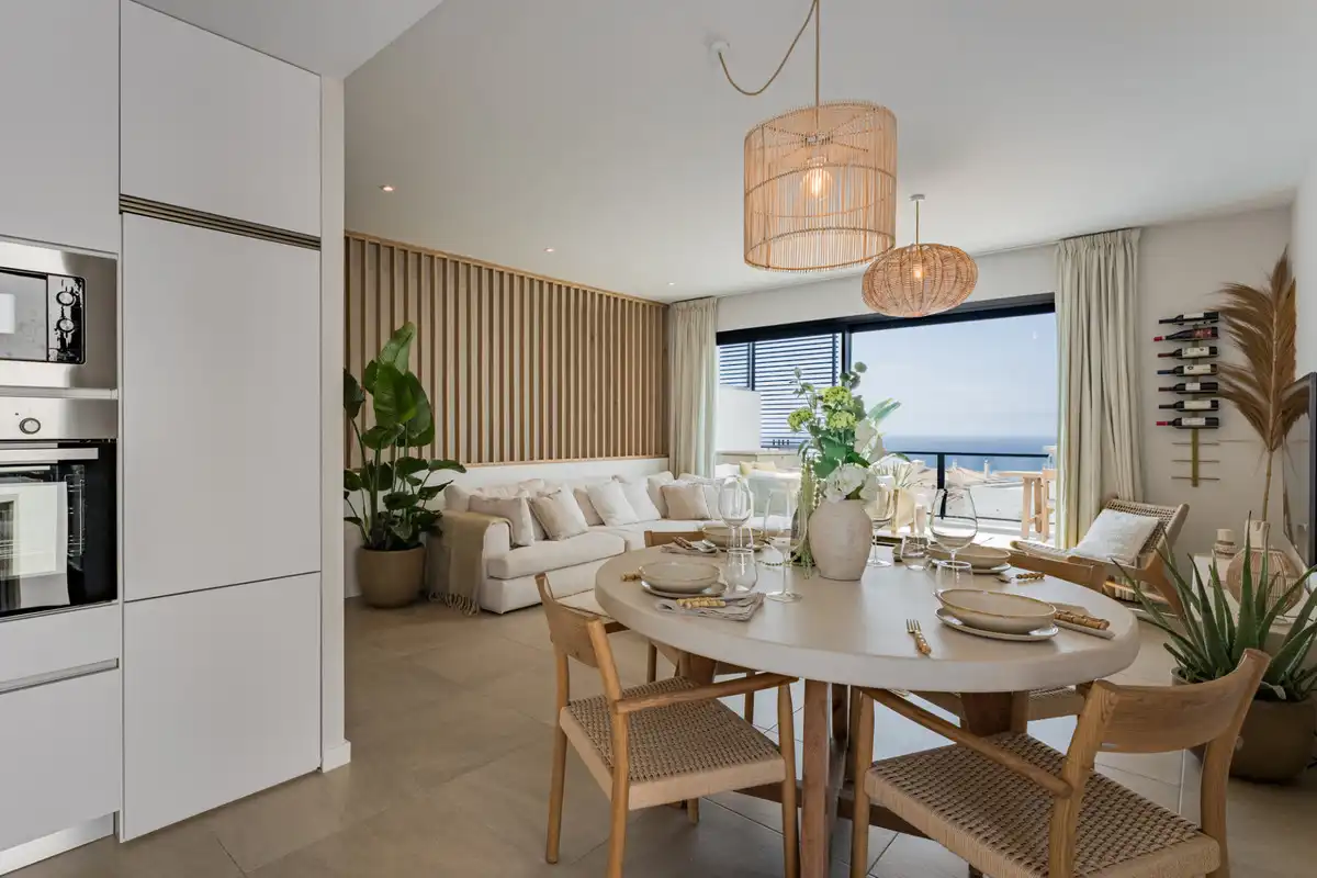 Dining room of Detached homes for sale in Mijas  with Private garden and Swimming Pool
