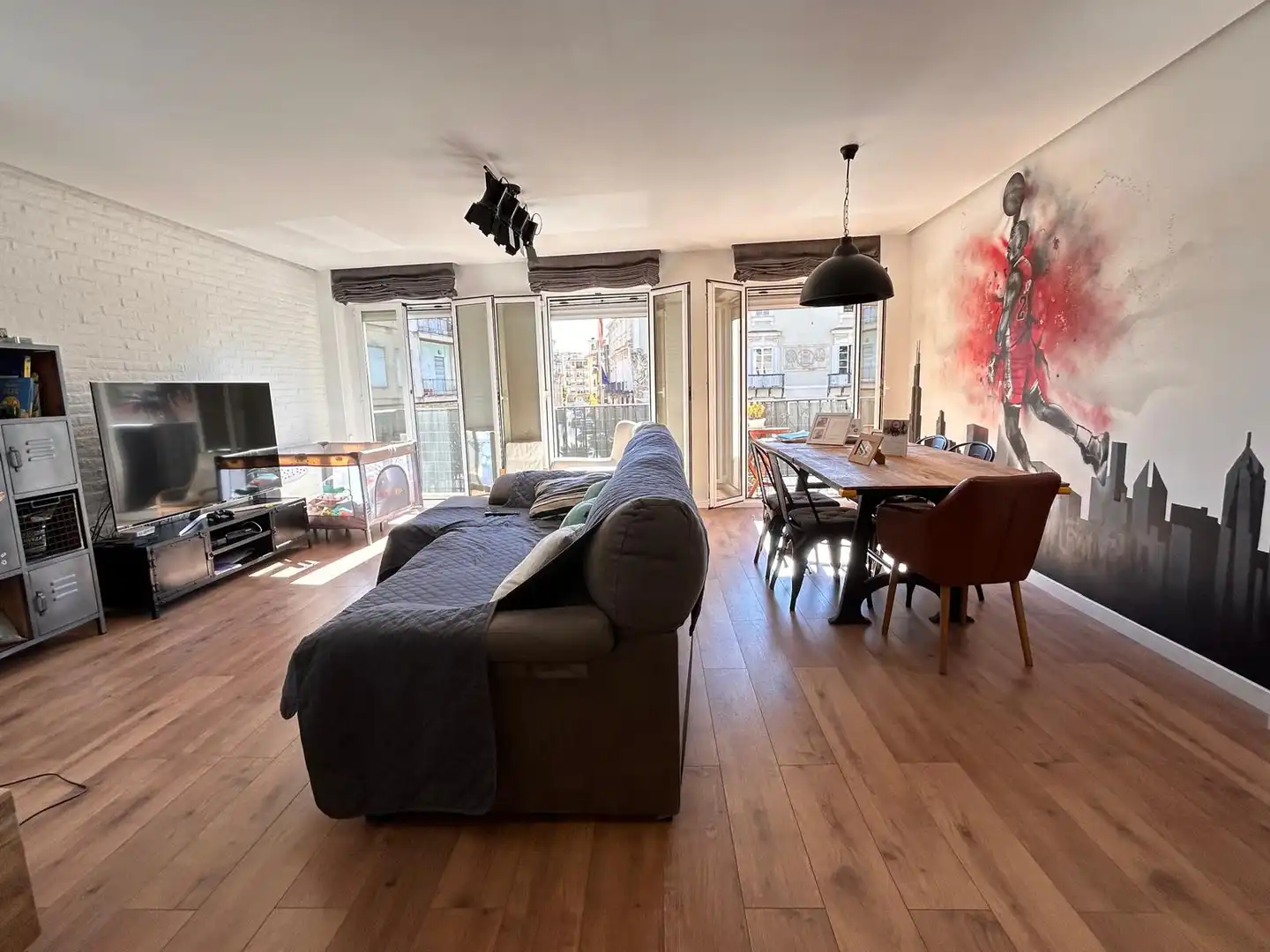 Sala d'estar de Pis de lloguer en Orihuela amb Aire condicionat, Moblat i Forn