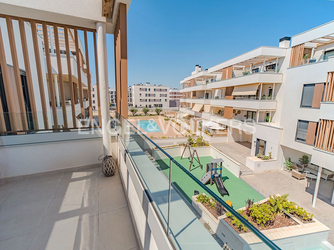 Terrace of Flat for sale in Sant Joan d'Alacant  with Air Conditioner, Heating and Community pool