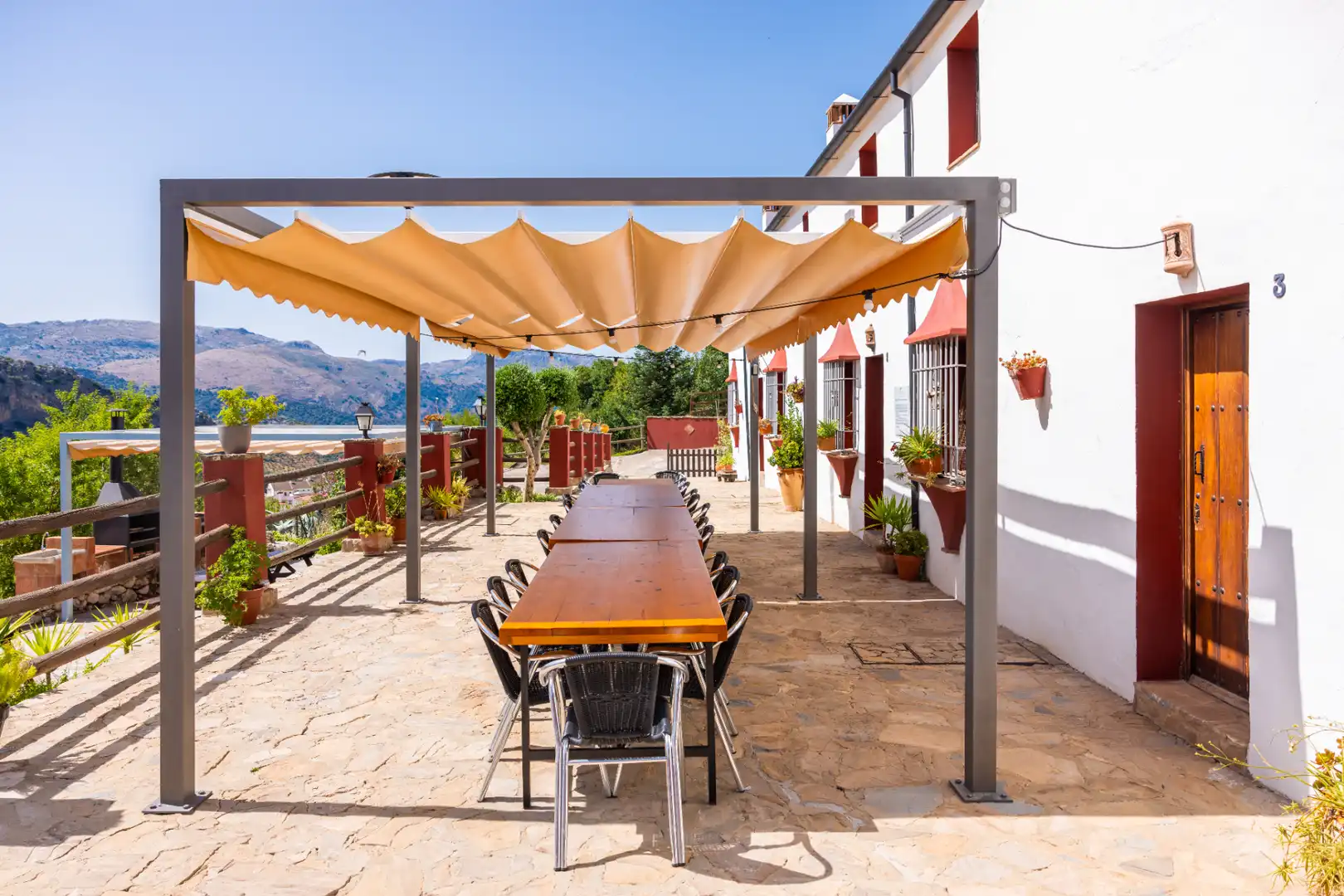 Terraza de Finca rústica en venta en Montejaque con Aire acondicionado, Jardín privado y Terraza
