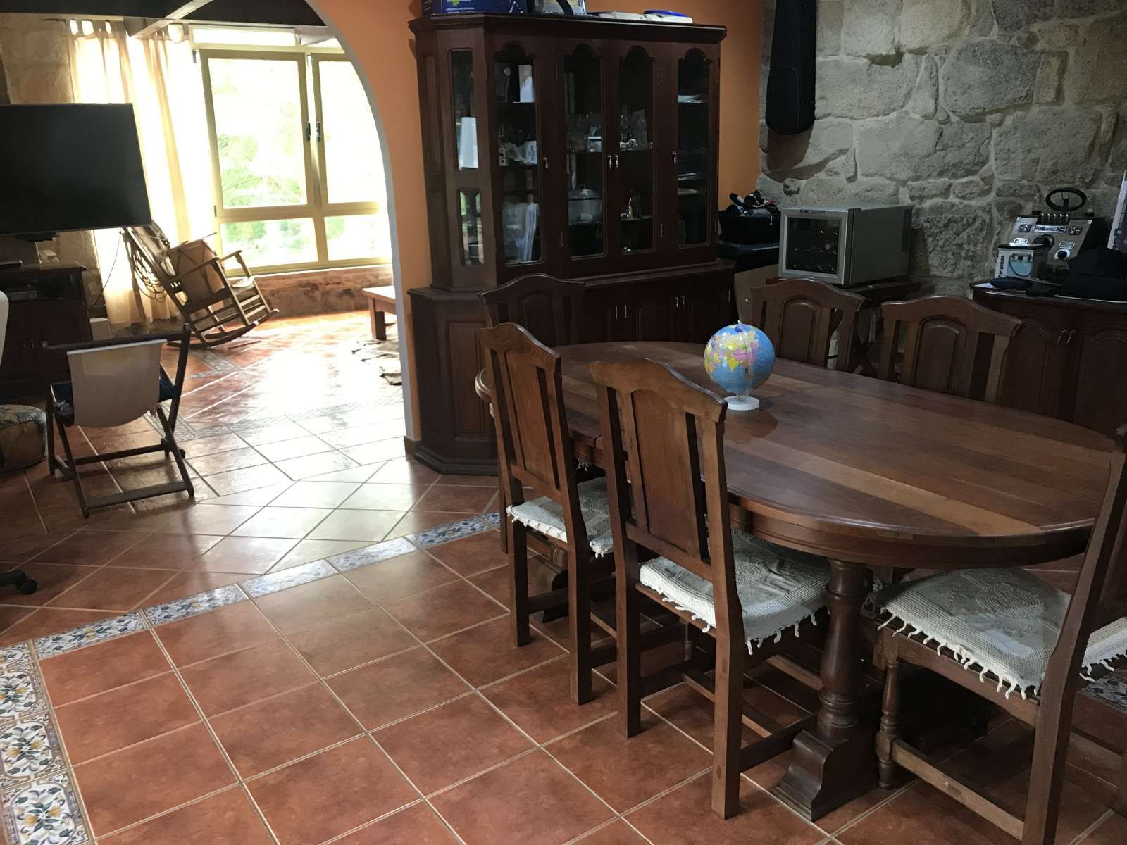 Dining room of Apartment to share in Mondariz  with Air Conditioner, Heating and Terrace