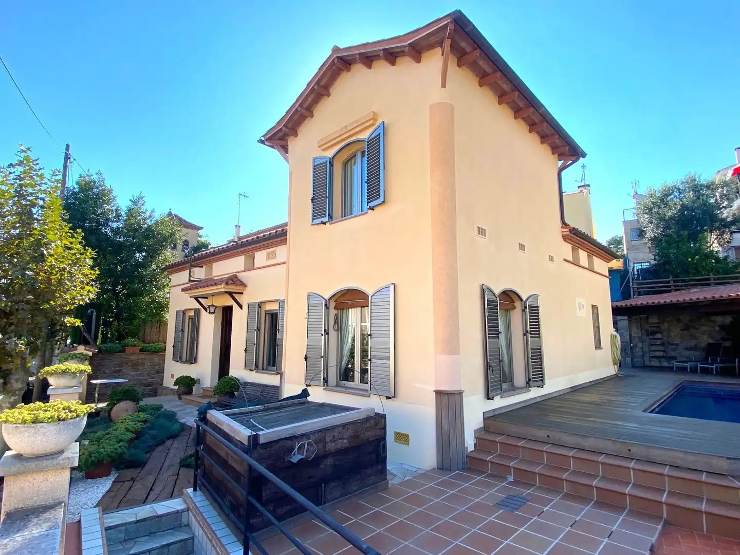 Exterior view of Houses for sale in Teià  with Heating, Terrace and Storage room