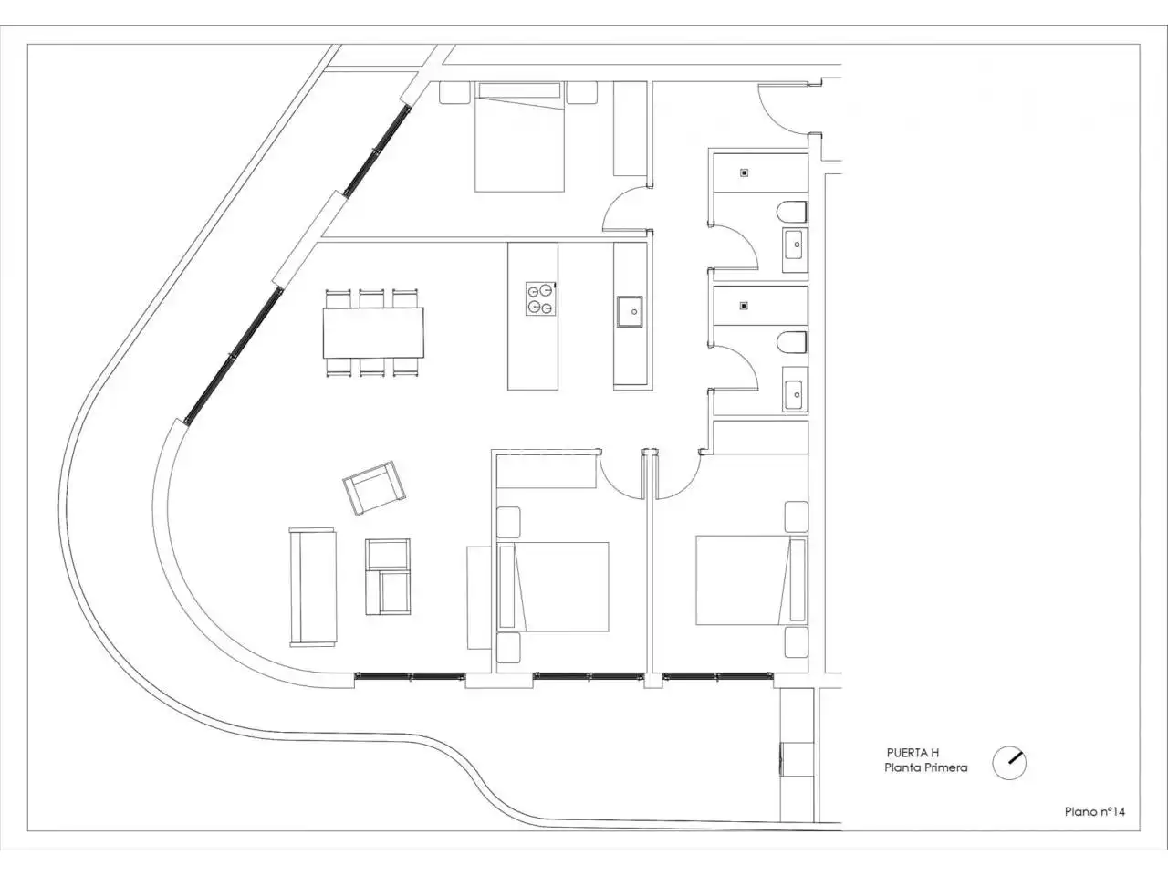 Apartamento en venta en Calle Málaga, Zona Pueblo
