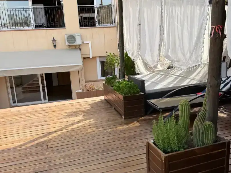 Terrasse von Wohnung zur Miete in Manresa mit Klimaanlage, Schwimmbad und Balkon