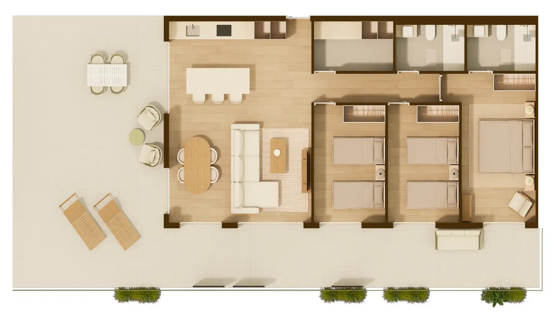 Appartement compact neuf avec terrasse à vendre à Carrer Soria