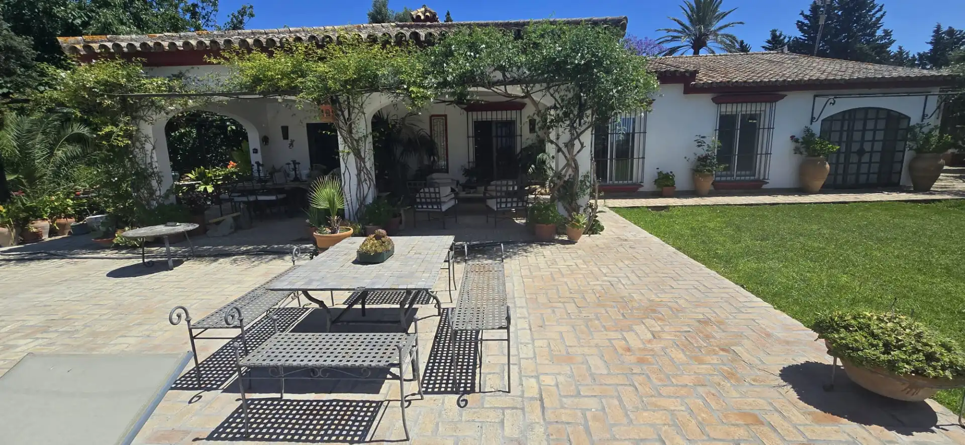 Terrace of Houses for rent in Jerez de la Frontera  with Air Conditioner, Private garden and Swimming Pool