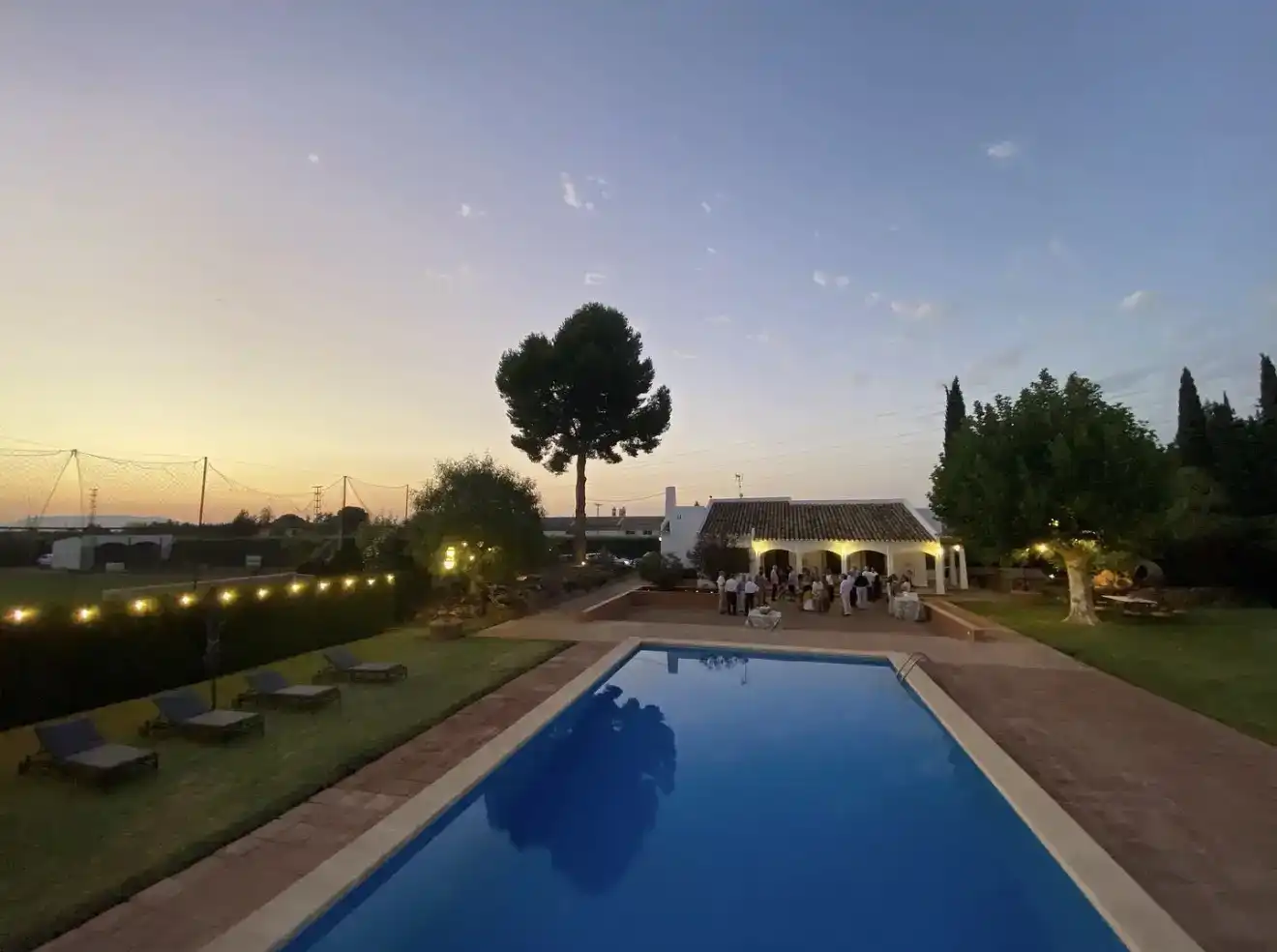 Piscina de Finca rústica de lloguer en Zona de la Vega